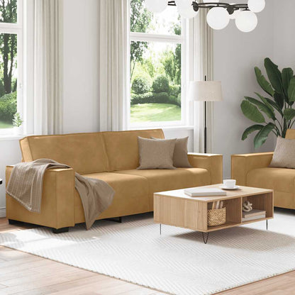 2-Delige Loungeset Met Kussens Fluweel Bruin
