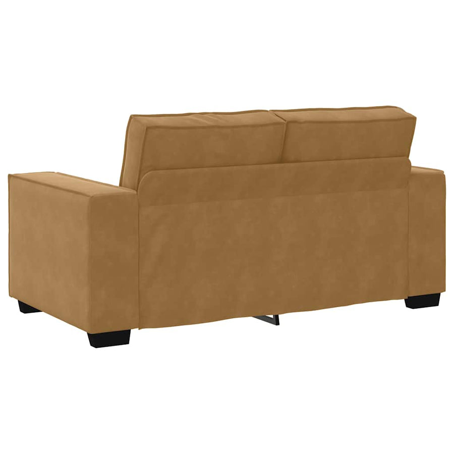 2-Delige Loungeset Met Kussens Fluweel Bruin
