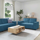 Loungeset 2-delig fluweel blauw