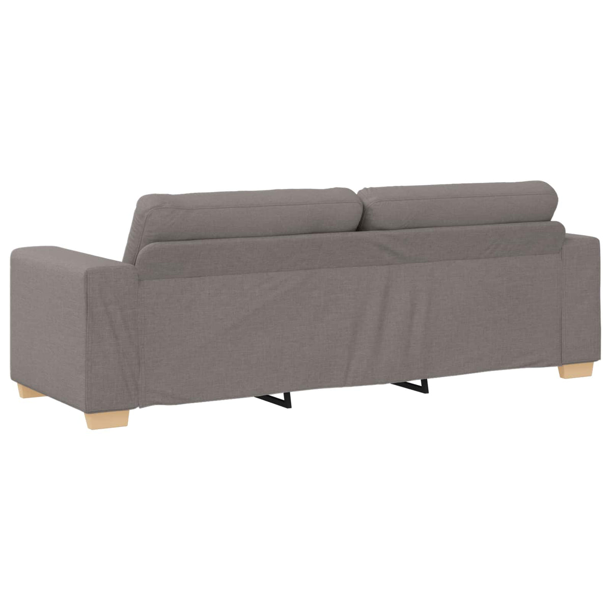 Bank 2 st Taupe Linnen-mix stof