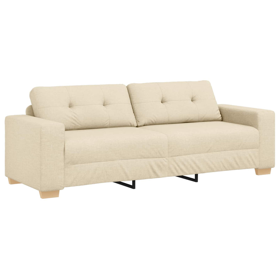 Bank 2 st Crème Linnenmix Stoffen
