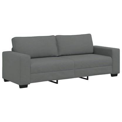 2-Delige Loungeset Met Kussens Stof Donkergrijs