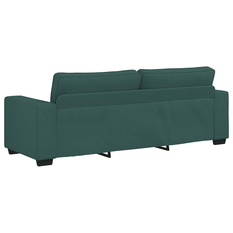 2-delige Loungeset met kussens stof donkergroen