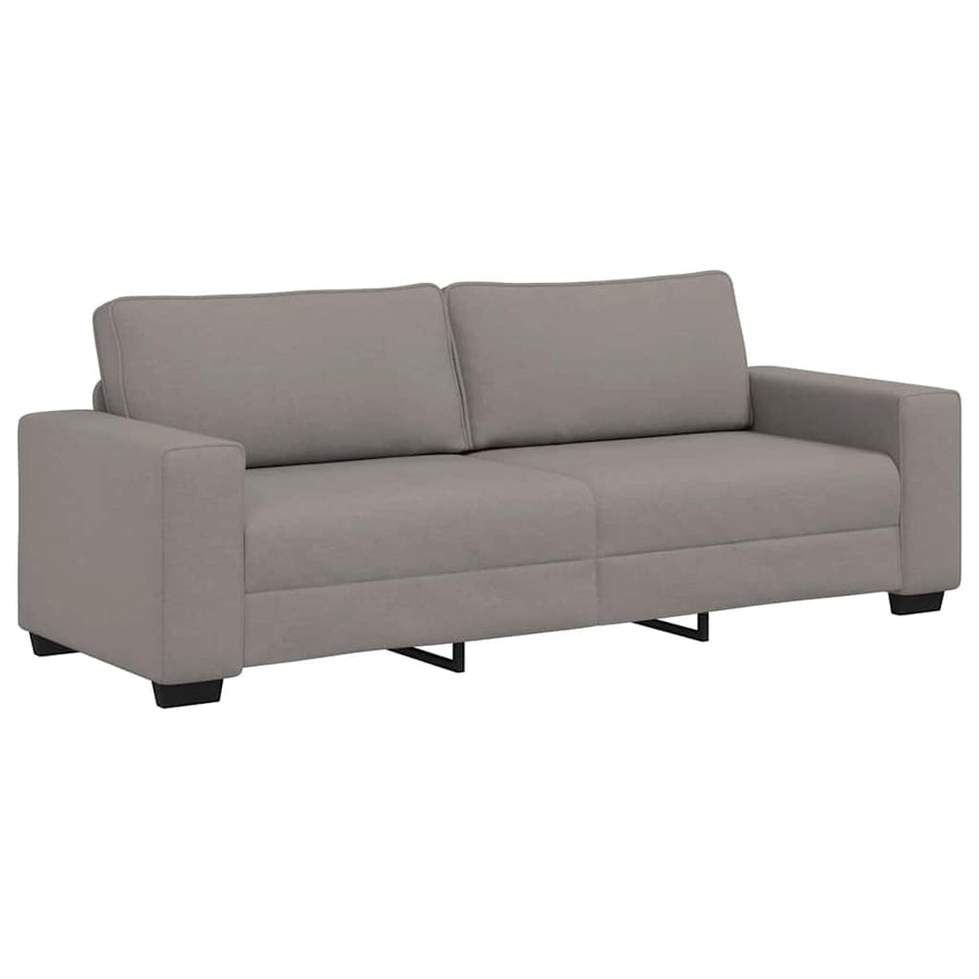 2-Delige Loungeset Met Kussens Stof Taupe