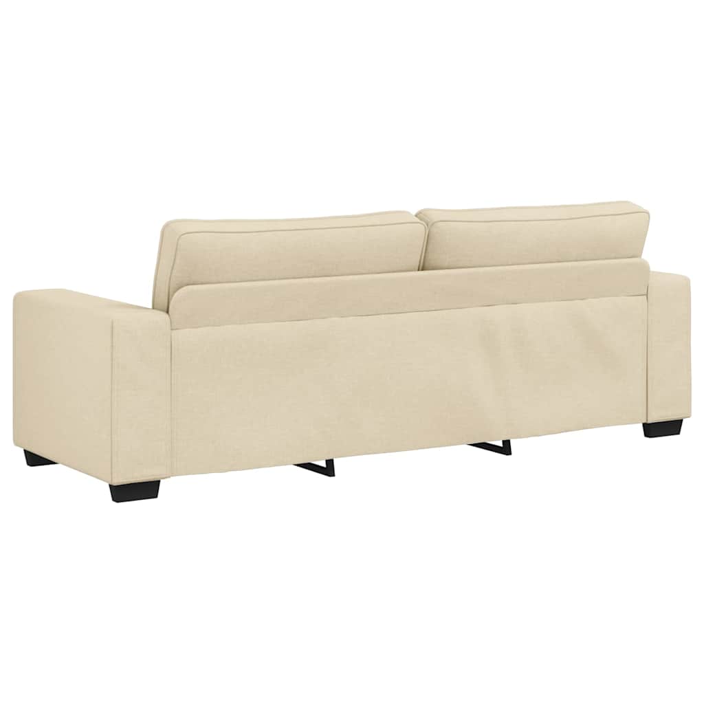 2-Delige Loungeset Met Kussens Stof Kleurig Crème