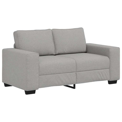 2-Delige Loungeset Met Kussens Stof Wolk Grijs Wolkengrijs