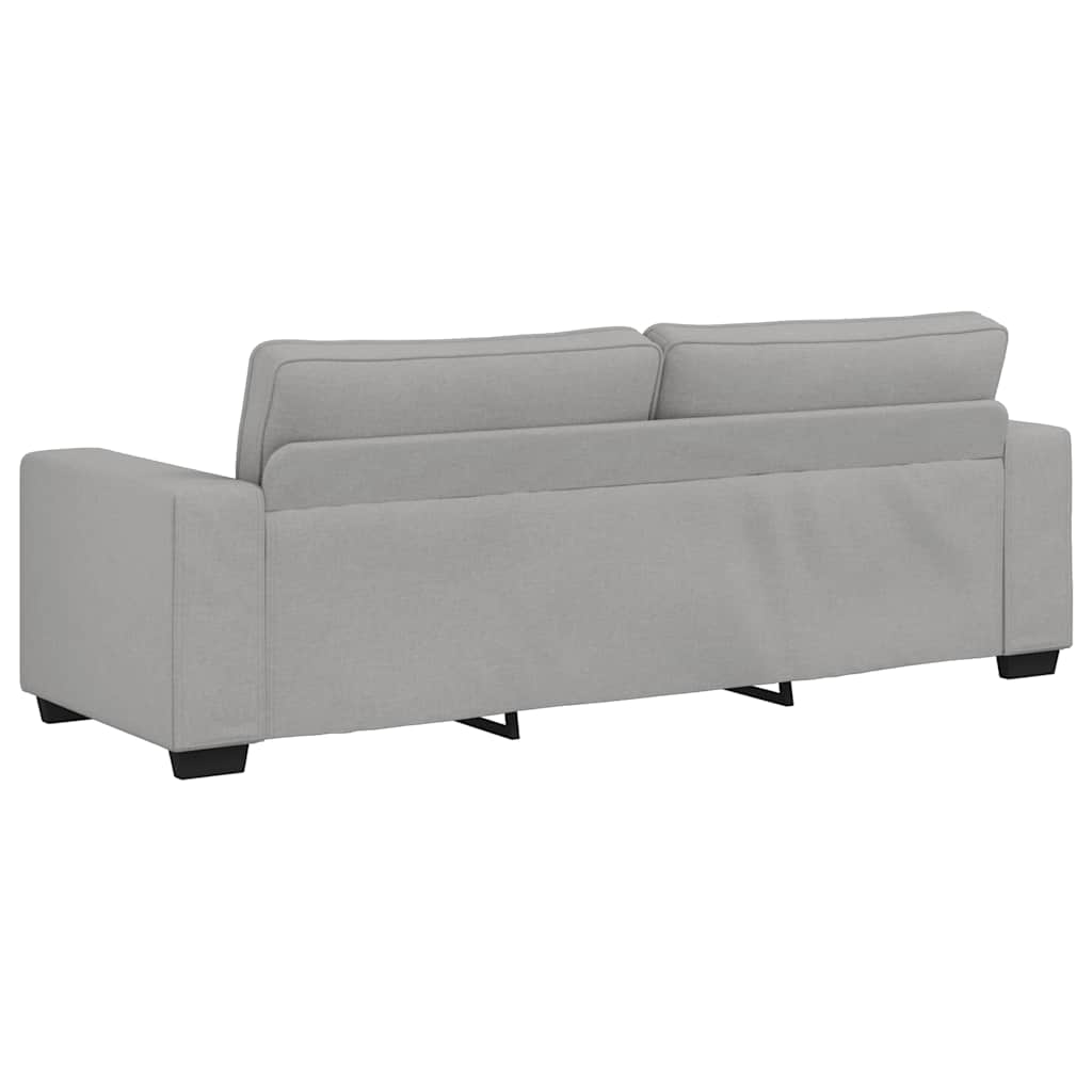 2-Delige Loungeset Met Kussens Stof Wolk Grijs Wolkengrijs