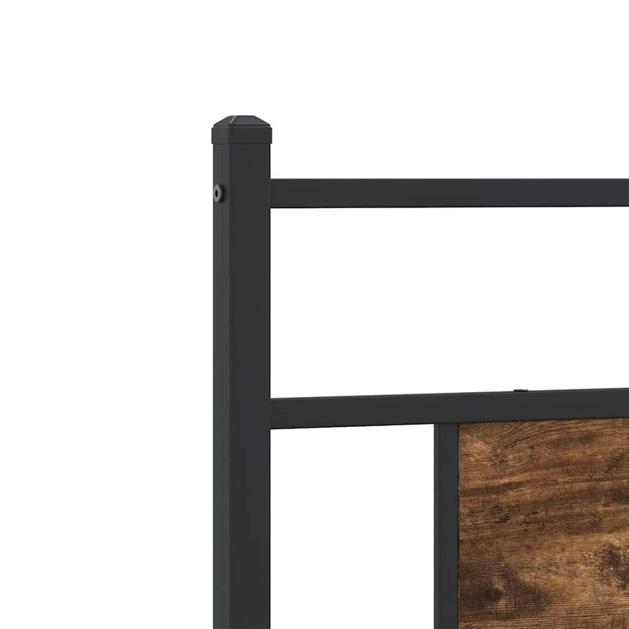 Bedframe zonder matras hout gerookt eikenkleurig 80x200 cm