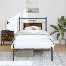 Bedframe zonder matras hout gerookt eikenkleurig 80x200 cm