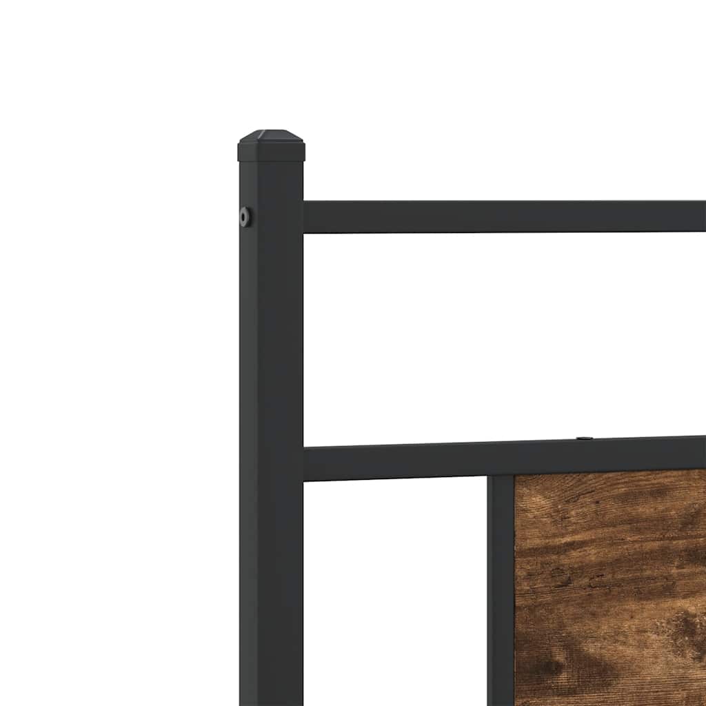 Bedframe zonder matras hout gerookt eikenkleurig 90x190 cm