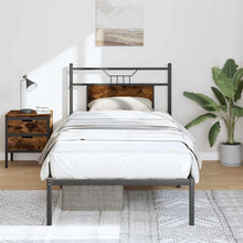 Bedframe zonder matras hout gerookt eikenkleurig 90x190 cm