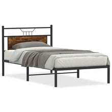 Bedframe zonder matras hout gerookt eikenkleurig 100x200 cm