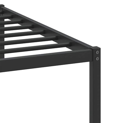 Bedframe zonder matras hout gerookt eikenkleurig 100x200 cm
