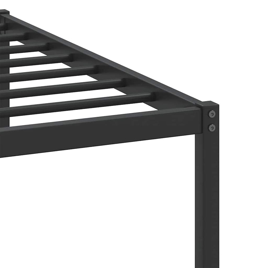 Bedframe zonder matras hout gerookt eikenkleurig 100x200 cm
