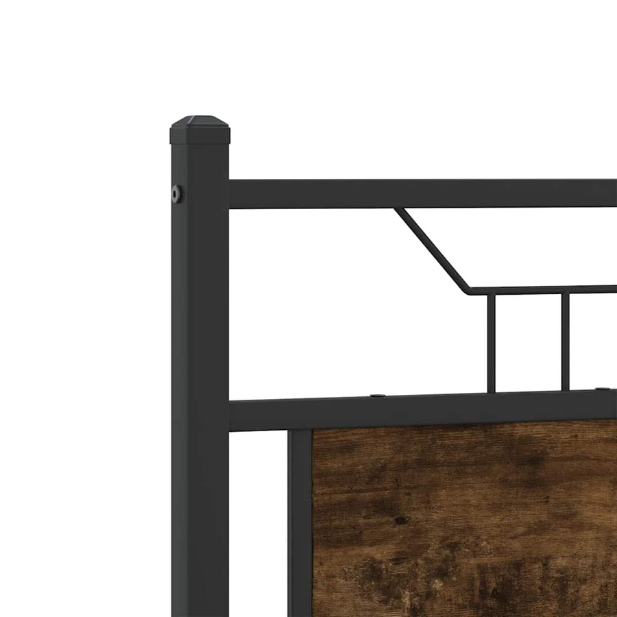 Bedframe zonder matras hout gerookt eikenkleurig 120x200 cm