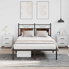Bedframe zonder matras hout gerookt eikenkleurig 120x200 cm