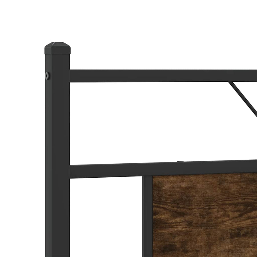 Bedframe zonder matras hout gerookt eikenkleurig 160x200 cm