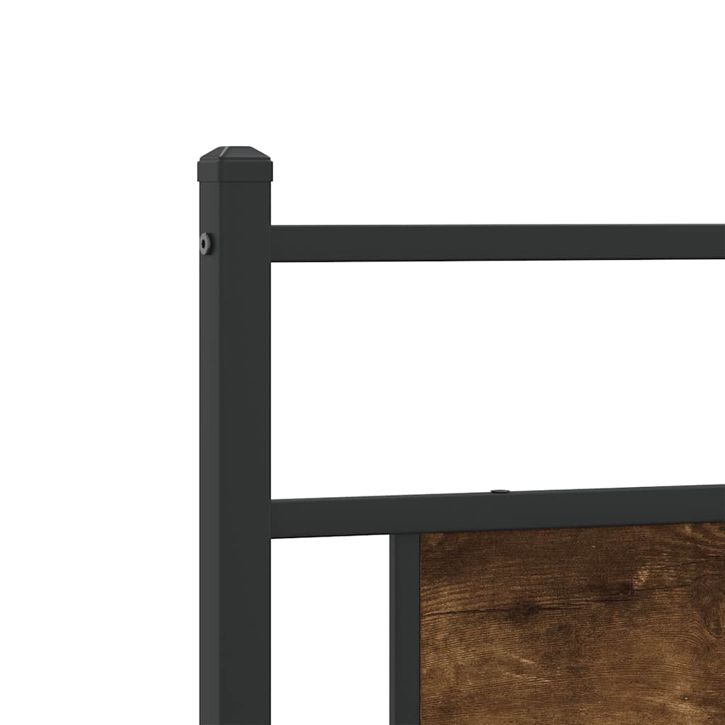 Bedframe zonder matras 200x200 cm spaanplaat gerookt eiken