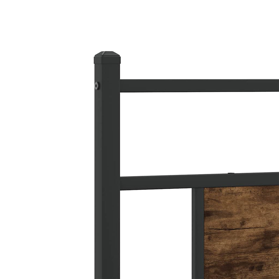 Bedframe zonder matras hout gerookt eikenkleurig 80x200 cm