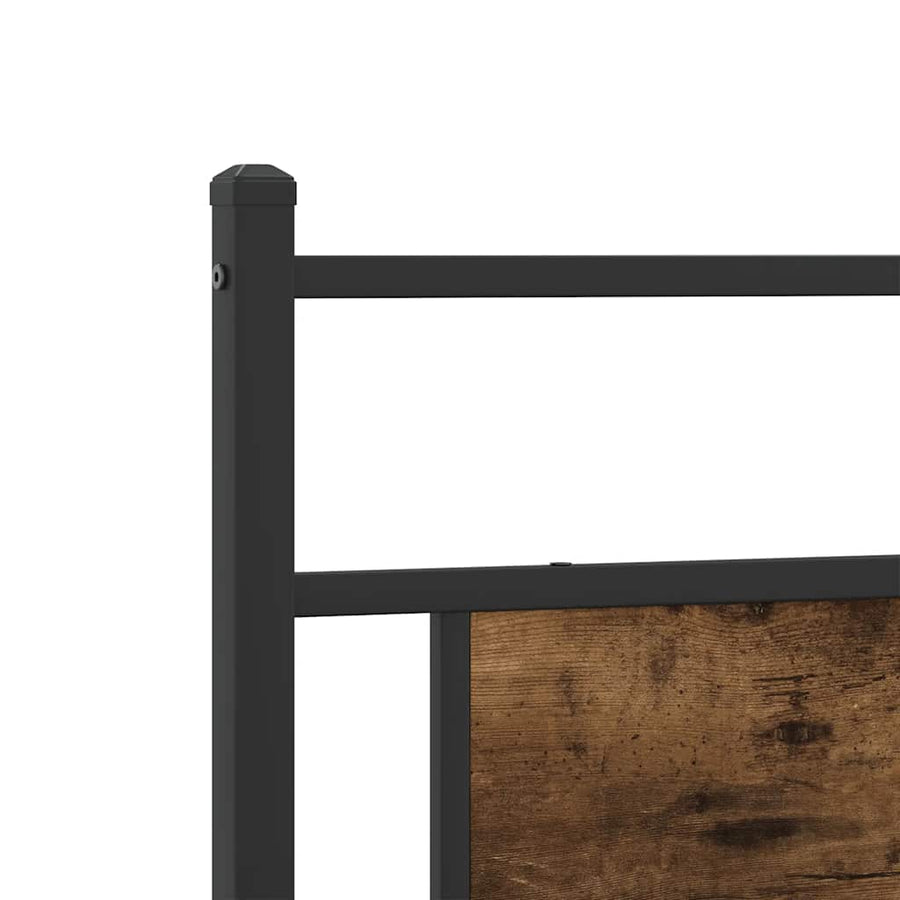 Bedframe zonder matras hout gerookt eikenkleurig 100x190 cm