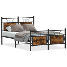 Bedframe zonder matras hout gerookt eikenkleurig 120x200 cm