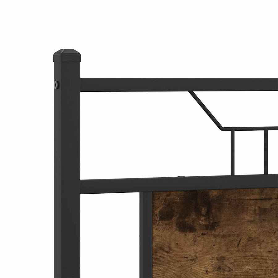 Bedframe zonder matras hout gerookt eikenkleurig 140x190 cm