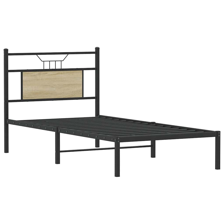 Bedframe zonder matras hout sonoma eikenkleurig 80x200 cm