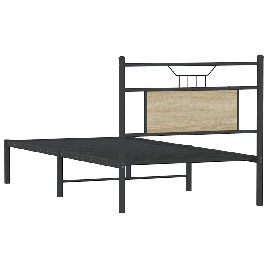 Bedframe zonder matras hout sonoma eikenkleurig 80x200 cm