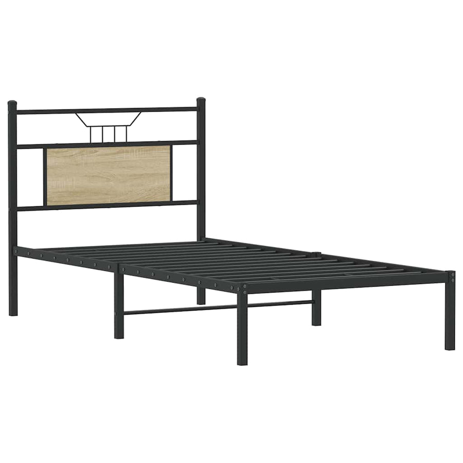Bedframe zonder matras hout sonoma eikenkleurig 90x190 cm