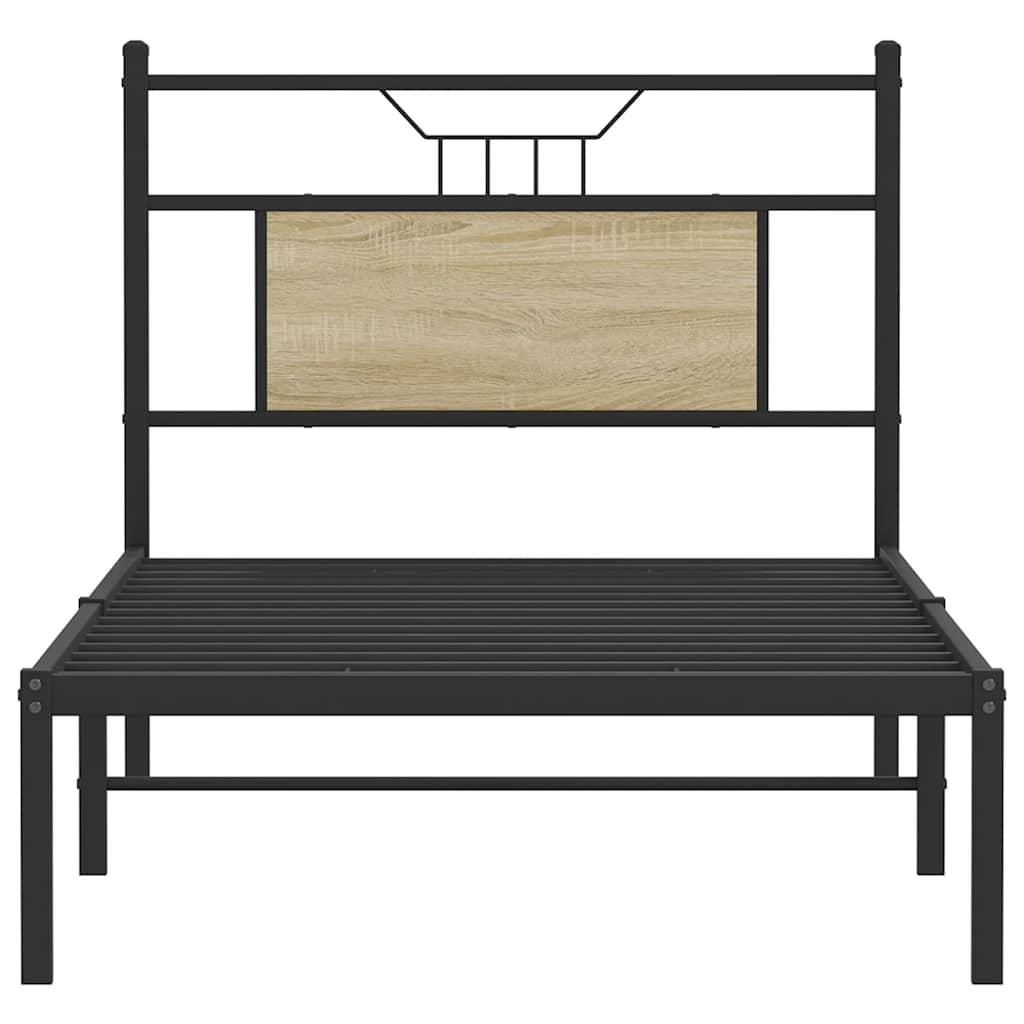 Bedframe zonder matras hout sonoma eikenkleurig 90x190 cm