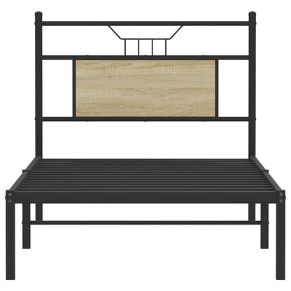 Bedframe zonder matras hout sonoma eikenkleurig 90x190 cm