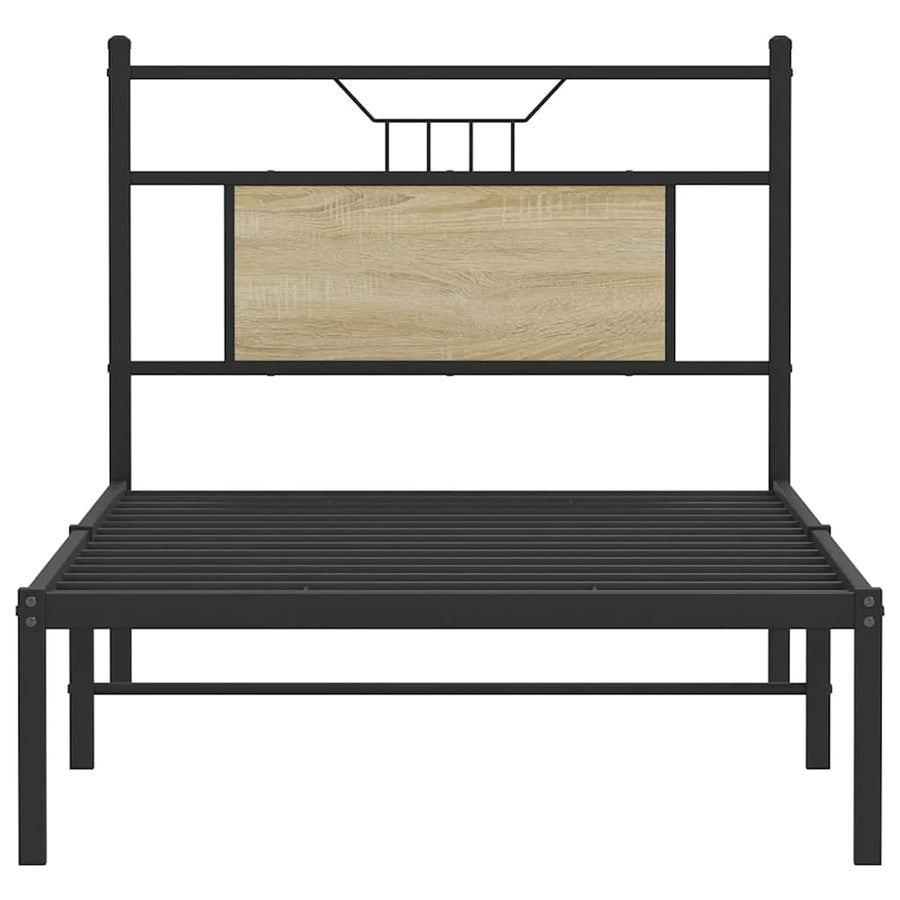 Bedframe zonder matras hout sonoma eikenkleurig 90x190 cm