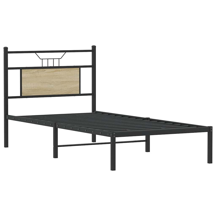 Bedframe zonder matras hout sonoma eikenkleurig 90x200 cm