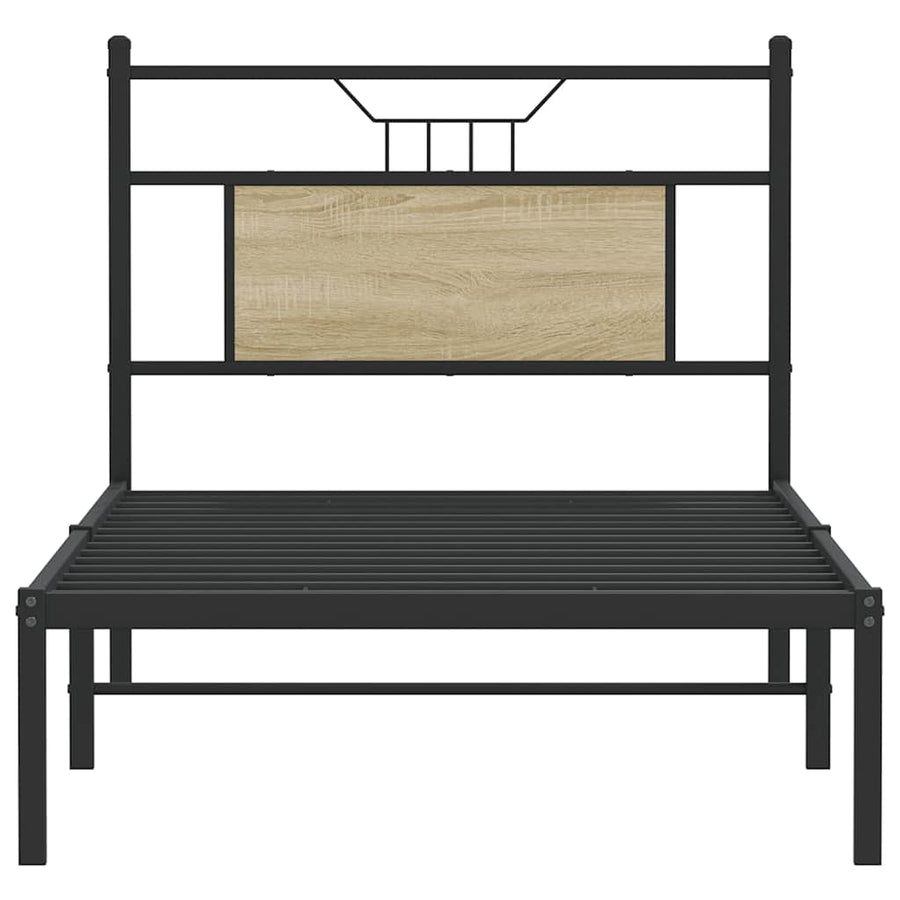 Bedframe zonder matras hout sonoma eikenkleurig 90x200 cm
