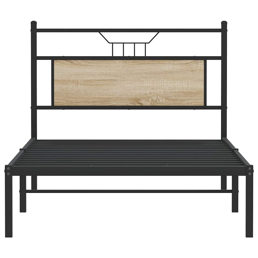 Bedframe zonder matras hout sonoma eikenkleurig 100x190 cm