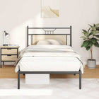 Bed frame without mattress wood Sonoma oak-colored 100x190 cm