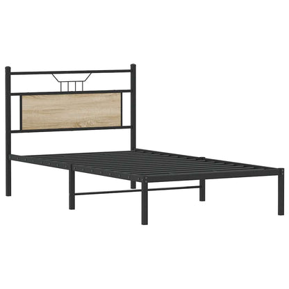 Bedframe zonder matras 107x203cm spaanplaat sonoma eikenkleurig