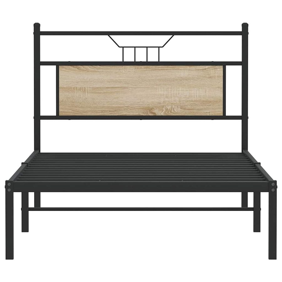 Bedframe zonder matras 107x203cm spaanplaat sonoma eikenkleurig