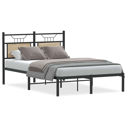 Bedframe zonder matras hout sonoma eikenkleurig 120x190 cm