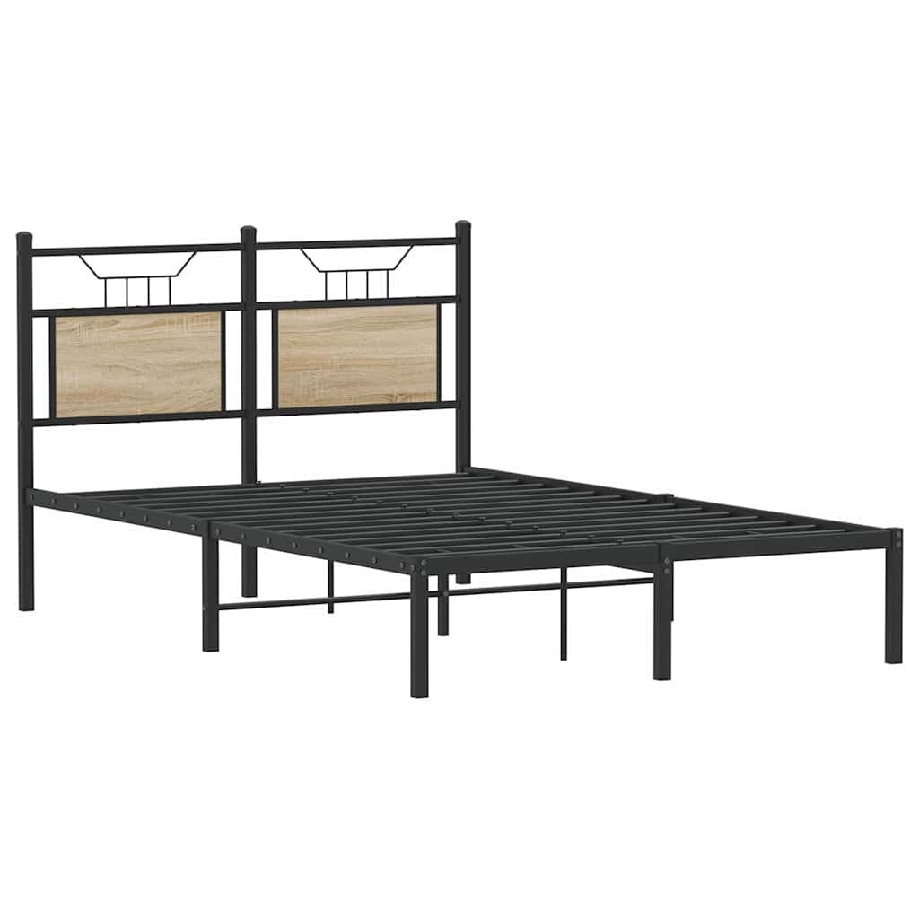 Bedframe zonder matras hout sonoma eikenkleurig 120x190 cm