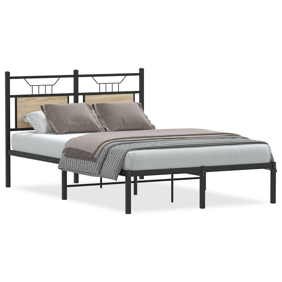 Bedframe zonder matras hout sonoma eikenkleurig 120x200 cm