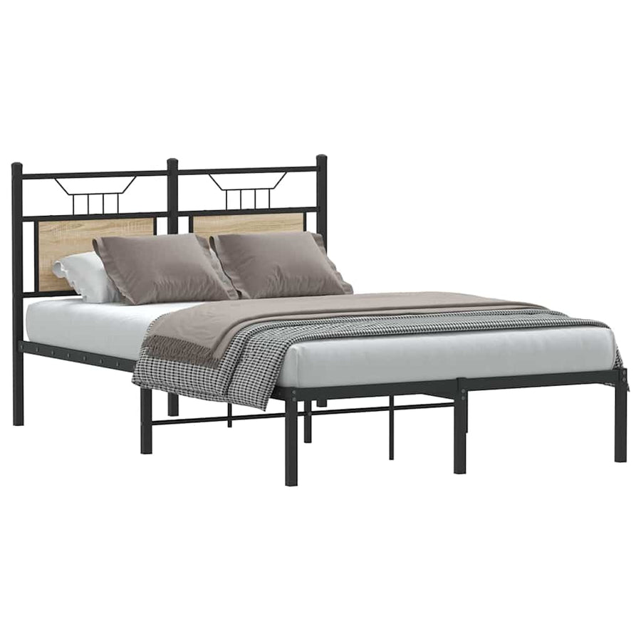 Bedframe zonder matras hout sonoma eikenkleurig 120x200 cm