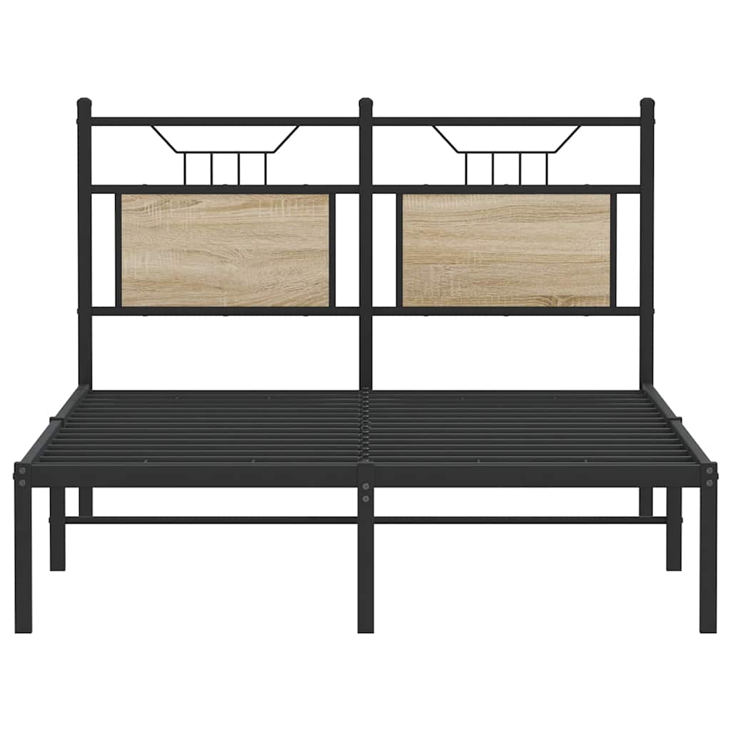 Bedframe zonder matras hout sonoma eikenkleurig 120x200 cm