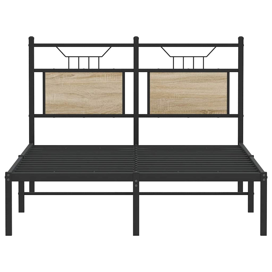 Bedframe zonder matras hout sonoma eikenkleurig 120x200 cm