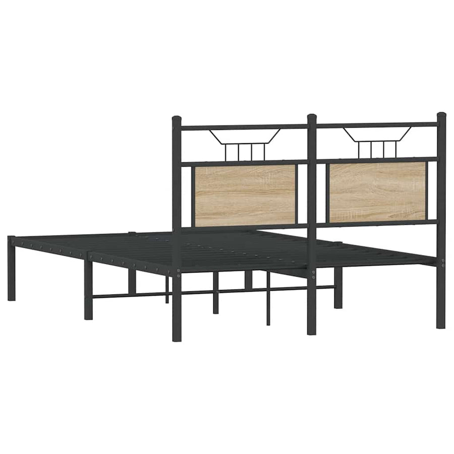 Bedframe zonder matras hout sonoma eikenkleurig 120x200 cm
