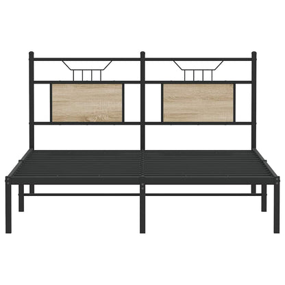 Bedframe zonder matras hout sonoma eikenkleurig 137x190 cm