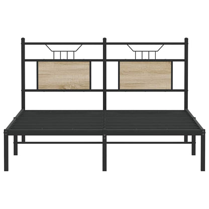 Bedframe zonder matras hout sonoma eikenkleurig 140x200 cm