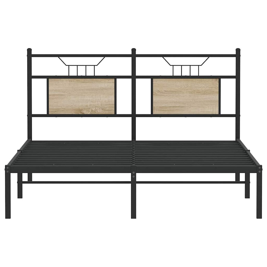 Bedframe zonder matras hout sonoma eikenkleurig 140x200 cm