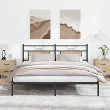 Bedframe zonder matras hout sonoma eikenkleurig 183x203 cm