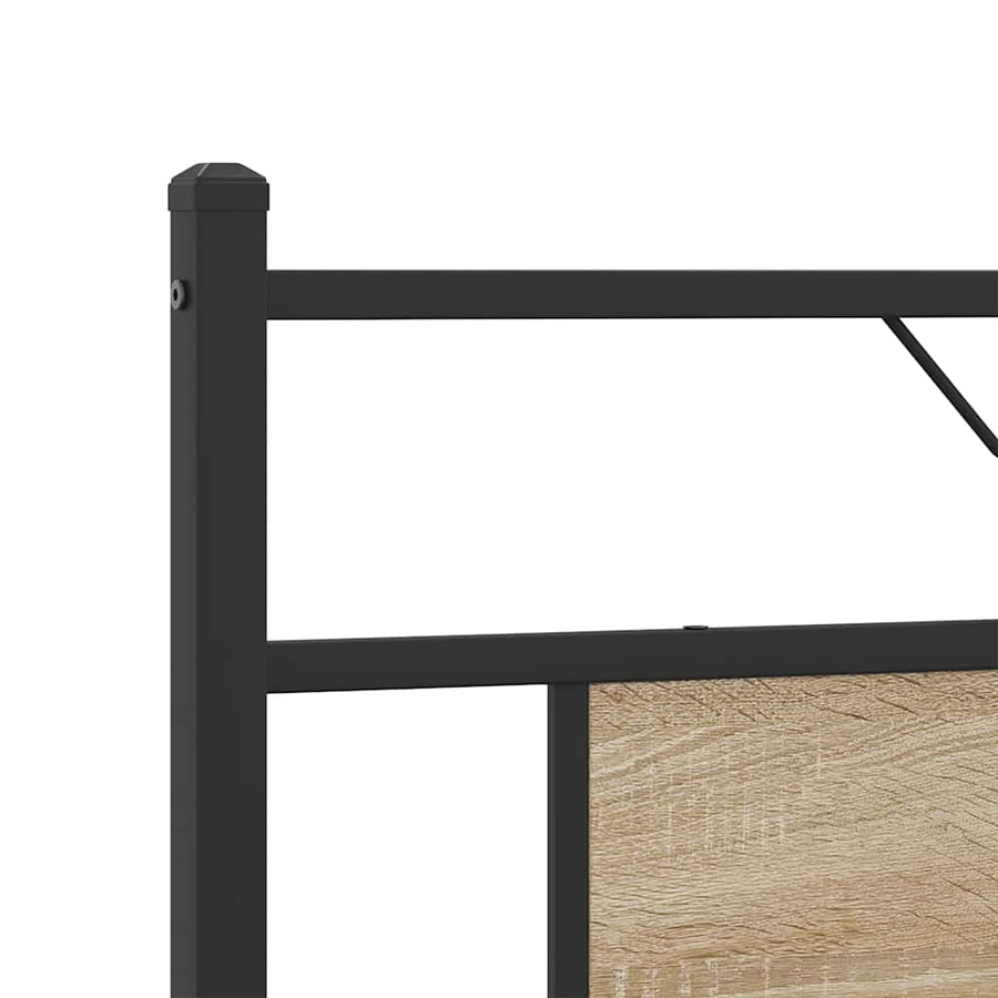Bedframe zonder matras 183x213cm spaanplaat sonoma eikenkleurig